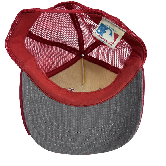 1982 St. Louis Cardinals World Champs Foam SnapBack Trucker Hat Cap Vintage MLB - Picture 12 of 14